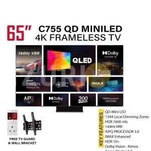 TCL C755 65 inch QD Mini LED 4K Google TV