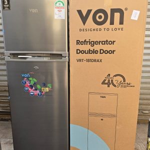 Von VRT-181DRAX  181litres Double Door Fridge