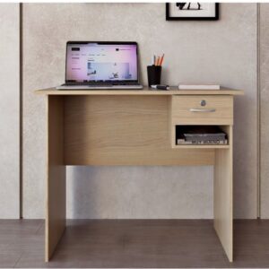 Aneto Office Desk 0.9M White Oak