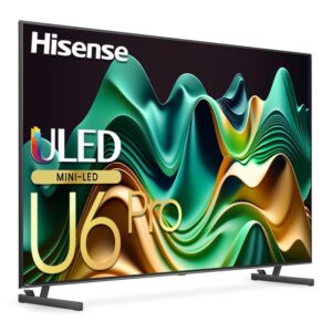 Hisense 65-Inch U6N Pro Mini-LED 4K Smart TV – Frameless Design, Dolby Vision, Dolby Atmos, VIDAA OS