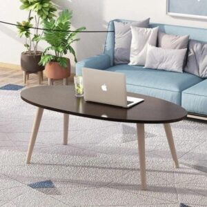 Shee Nordic Oval Coffee Table Black – Stylish Modern Living Room Table