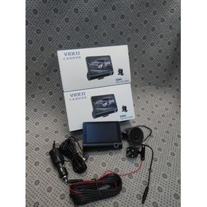 Full HD 1080P 3-Lens Car DVR Dash Camera | Front + Inside + Rear | WDR & Night Vision