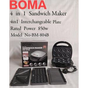 Boma 4in1 Sandwich Maker with 4 Interchangeable Plates