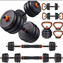 30kg 6in1 Kettlebell Barbel Set