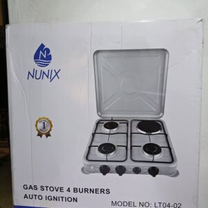 Nunix 3 Gas + 1 Electric Tabletop Cooker – Auto Ignition