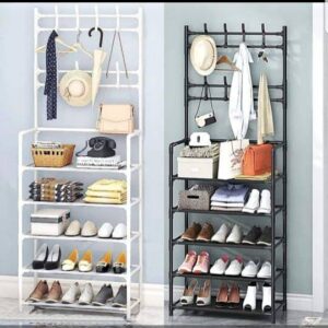 Shoe Rack with Coat Hanger