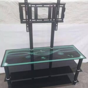 Glass TV Stand with TV Mount