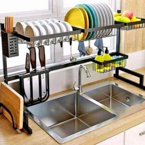 over the sink single dish rack