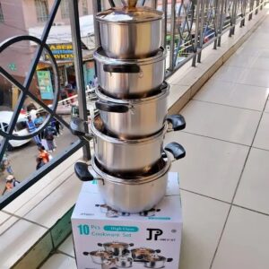 10 Pcs JP Stainless Cookware Set
