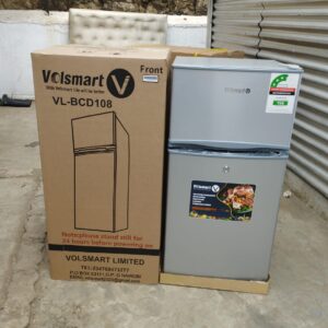 Silver Volsmart 108l Double Door Refrigerator