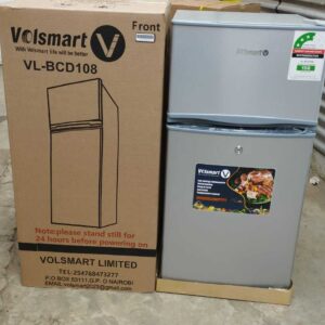 Silver Volsmart 108 Litres Double Door Refrigerator