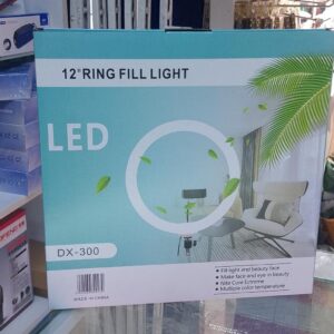 12 Inch LED Ring Fill Light with Phone Holder and Adjustable Brightness