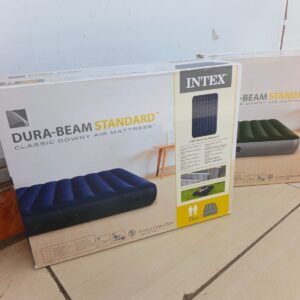 Intex 4 by 6 Portable Air Mattress with Electric Pump for Home & Guests